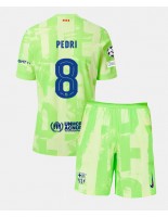 Barcelona Pedri Gonzalez #8 Alternativní dres pro děti 2024-25 Krátký Rukáv (+ trenýrky)